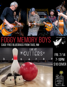 Foggy Memory Boys at Gutters 7/14/2023